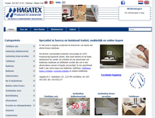 Tablet Screenshot of hagatex.nl